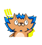 black Wolf and Blue Lion（個別スタンプ：21）