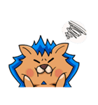 black Wolf and Blue Lion（個別スタンプ：23）