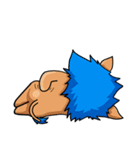 black Wolf and Blue Lion（個別スタンプ：24）