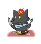 black Wolf and Blue Lion（個別スタンプ：26）