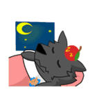 black Wolf and Blue Lion（個別スタンプ：28）