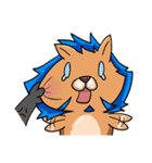 black Wolf and Blue Lion（個別スタンプ：31）