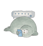のんびりアザラシさん。（個別スタンプ：25）