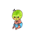 Melon with the diaper（個別スタンプ：7）