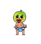 Melon with the diaper（個別スタンプ：9）