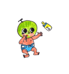 Melon with the diaper（個別スタンプ：34）