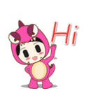 Nu new and Mascos Dinosaur（個別スタンプ：4）