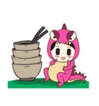 Nu new and Mascos Dinosaur（個別スタンプ：15）