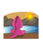 Nu new and Mascos Dinosaur（個別スタンプ：16）