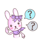BunnyPirl - A pink-purple rabbit (TH)（個別スタンプ：6）