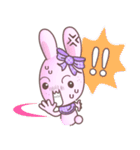 BunnyPirl - A pink-purple rabbit (TH)（個別スタンプ：7）