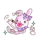 BunnyPirl - A pink-purple rabbit (TH)（個別スタンプ：13）