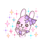 BunnyPirl - A pink-purple rabbit (TH)（個別スタンプ：14）