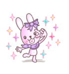 BunnyPirl - A pink-purple rabbit (TH)（個別スタンプ：15）