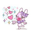 BunnyPirl - A pink-purple rabbit (TH)（個別スタンプ：16）