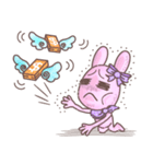 BunnyPirl - A pink-purple rabbit (TH)（個別スタンプ：23）