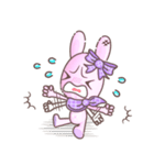 BunnyPirl - A pink-purple rabbit (TH)（個別スタンプ：26）