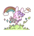 BunnyPirl - A pink-purple rabbit (TH)（個別スタンプ：38）