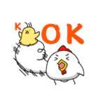 ニワトリ親子（個別スタンプ：7）