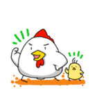 ニワトリ親子（個別スタンプ：9）