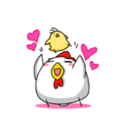 ニワトリ親子（個別スタンプ：25）