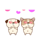 Charlie ＆ Chino [Pug ＆ French Bulldog]（個別スタンプ：10）