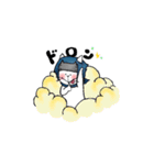 忍にゃんと殿にゃん（個別スタンプ：1）