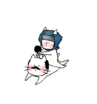忍にゃんと殿にゃん（個別スタンプ：32）