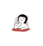 Mr. Sitting Whiteman（個別スタンプ：1）