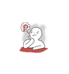 Mr. Sitting Whiteman（個別スタンプ：3）
