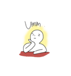Mr. Sitting Whiteman（個別スタンプ：7）