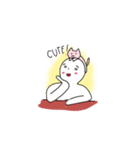 Mr. Sitting Whiteman（個別スタンプ：12）