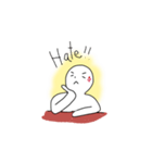 Mr. Sitting Whiteman（個別スタンプ：17）