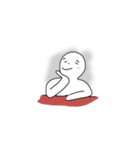 Mr. Sitting Whiteman（個別スタンプ：19）