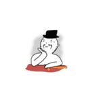 Mr. Sitting Whiteman（個別スタンプ：20）
