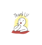 Mr. Sitting Whiteman（個別スタンプ：21）