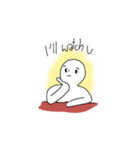 Mr. Sitting Whiteman（個別スタンプ：22）