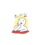 Mr. Sitting Whiteman（個別スタンプ：23）