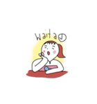 Mr. Sitting Whiteman（個別スタンプ：26）