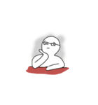 Mr. Sitting Whiteman（個別スタンプ：28）