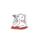 Mr. Sitting Whiteman（個別スタンプ：30）