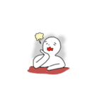 Mr. Sitting Whiteman（個別スタンプ：39）