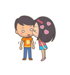 Bert ＆ Flora (falling in love)（個別スタンプ：5）