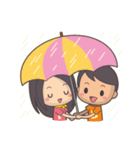 Bert ＆ Flora (falling in love)（個別スタンプ：7）