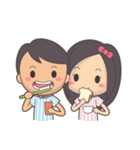 Bert ＆ Flora (falling in love)（個別スタンプ：8）