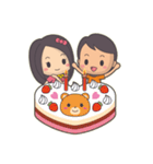 Bert ＆ Flora (falling in love)（個別スタンプ：13）