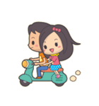 Bert ＆ Flora (falling in love)（個別スタンプ：15）