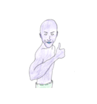 紫のおっさん（個別スタンプ：22）