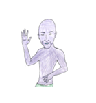 紫のおっさん（個別スタンプ：38）
