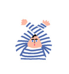 毎日ボーダー男子！のスタンプ（個別スタンプ：4）